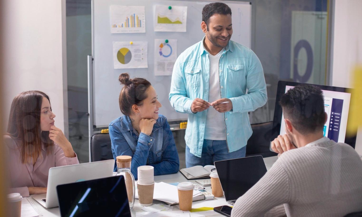 Zusammenarbeit im internationalen Lern-Team